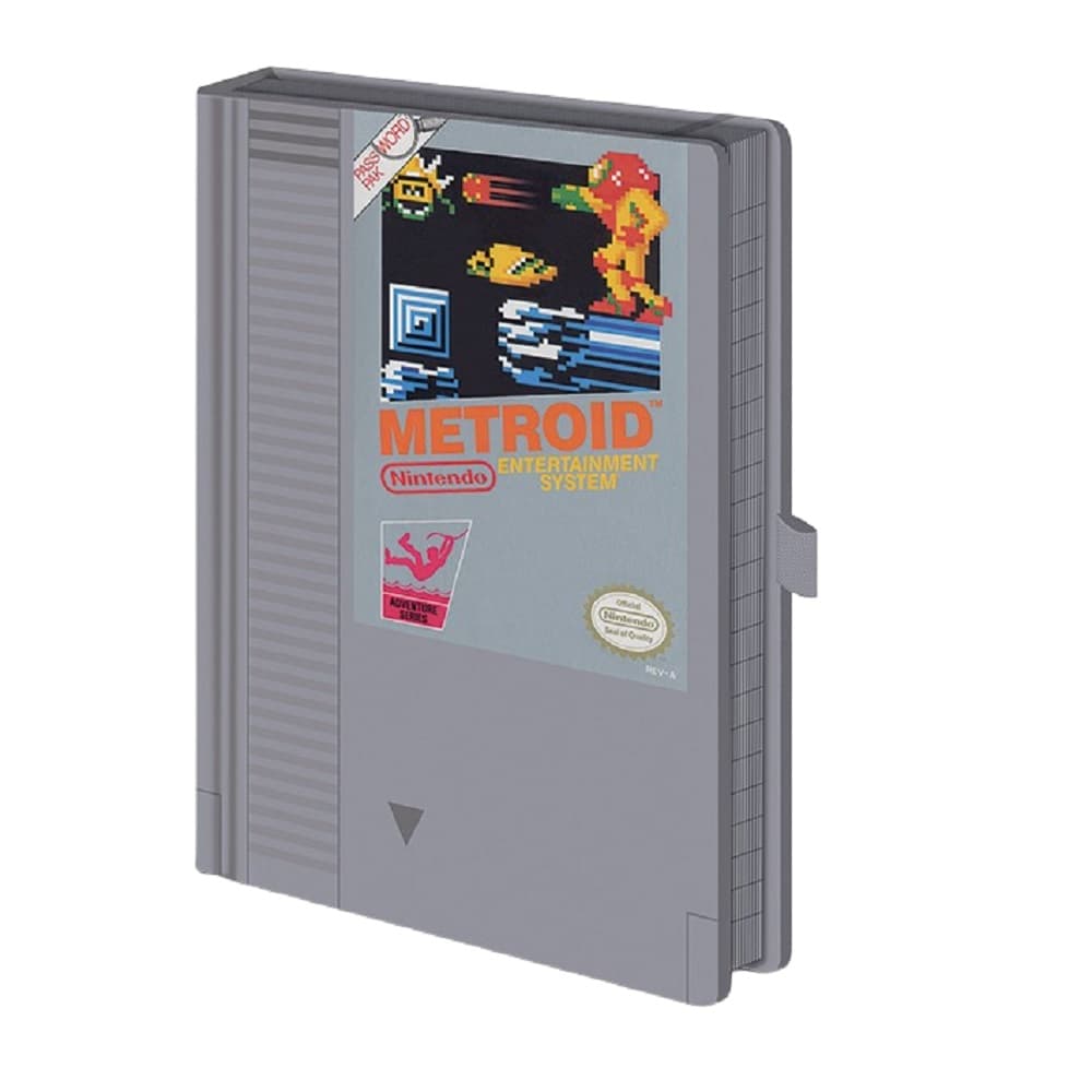 Metroid NES Cartridge A5 komposition anteckningsbok