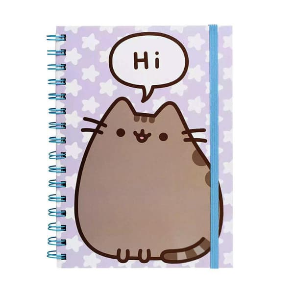 Pusheen Says Hi A5 trådbunden notesbog Multicoloured A5