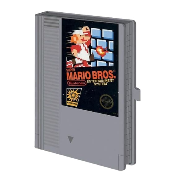 Super Mario NES Composition Notebook Multicoloured One Size