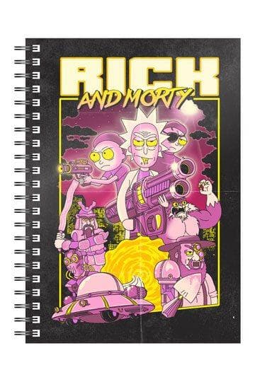 Rick & Morty Notebook Anteckningsblock Retro Poster