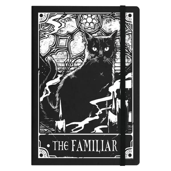 Deadly Tarot The Familiar Notebook Black/White A5