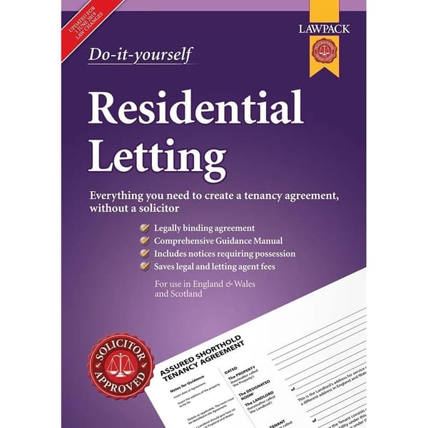 LawPack Tenancy Agreement Template (Pack of 10) Multicoloured One Size