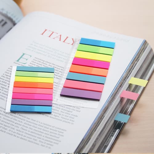 Indexfliker 45x8 mm 8 neonfarger Stick´n