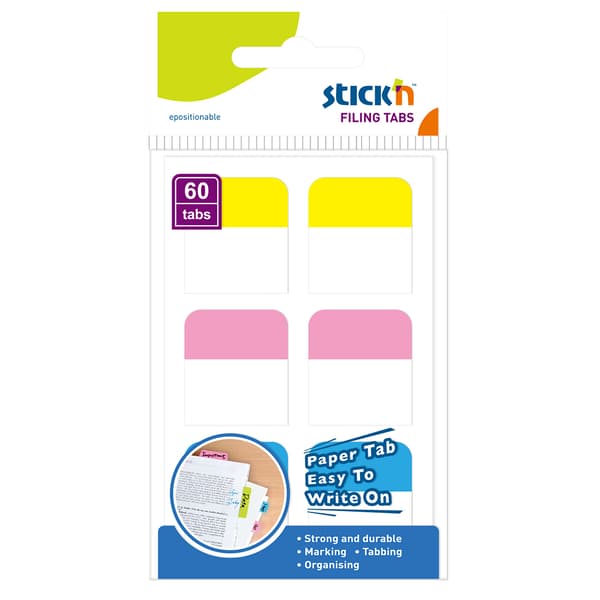 Indexfliker i papp 28x25 mm Stick´n