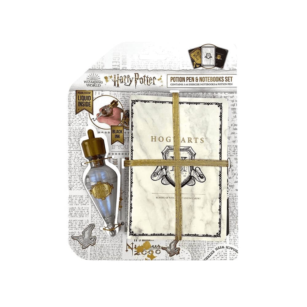 Harry Potter Notebook Set med dryckesdryck
