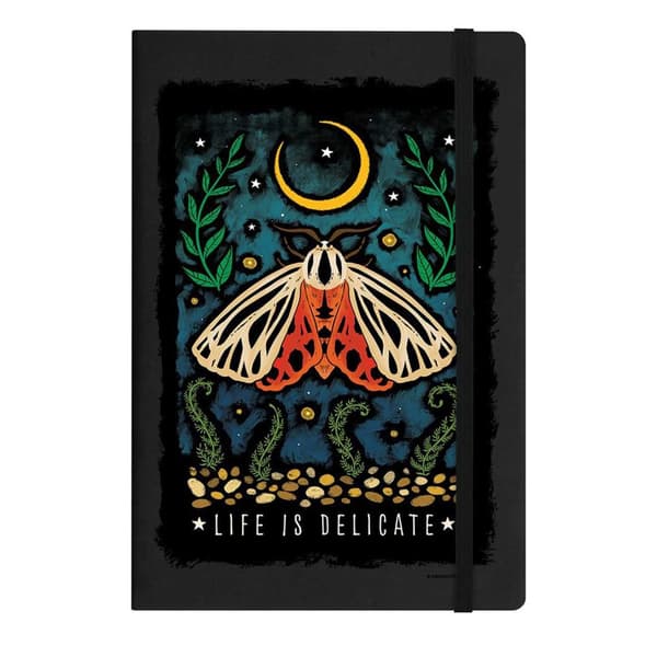 Grindstore Gentle Nature Life Is Delicate A5 Notebook Black/Multicoloured One Size