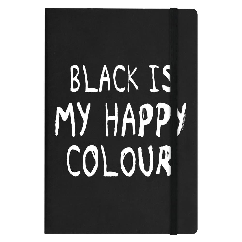 Grindstore Black Is My Happy Colour A5 anteckningsbok