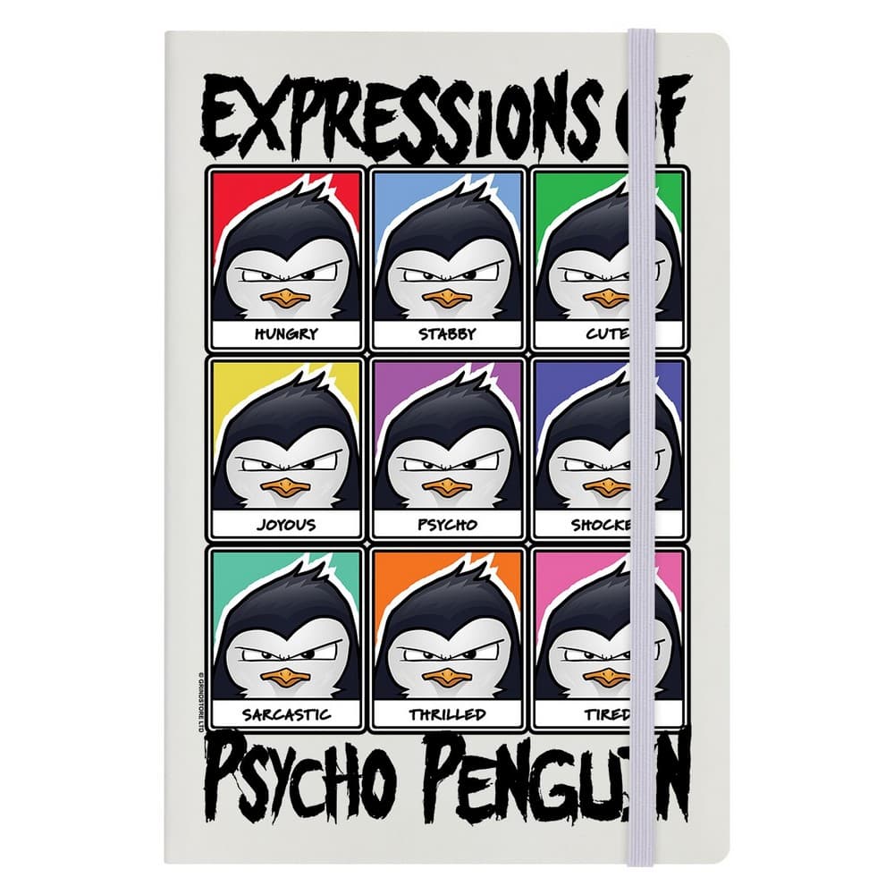 Psycho Penguin Expressions A5 anteckningsbok