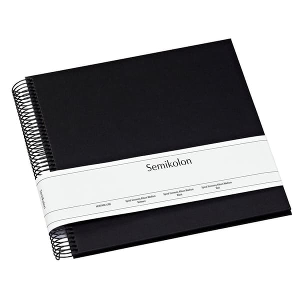Fotoalbum Medium Black Black Semikolon