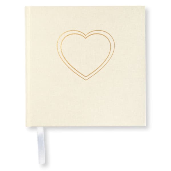 Fotoalbum Heart 185 x 185 Ulinjert Off White Paperstyle