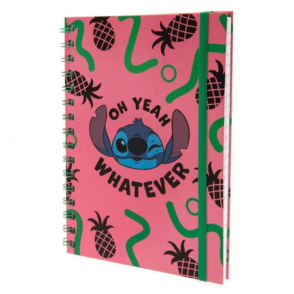 Lilo & Stitch Oh Yeah Whatever A5 notesbog Pink/Green/Black A5