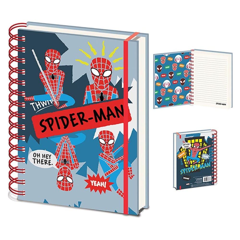 Spider-Man Sketch A5 trådbunden anteckningsbok