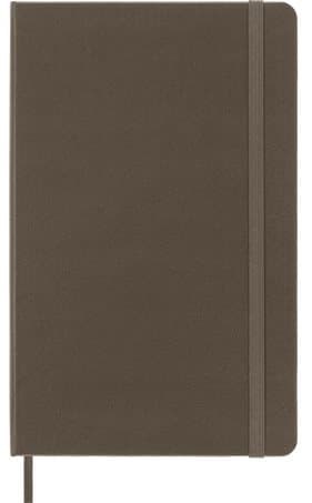 Classic Hard Linjerad Large Brun Moleskine