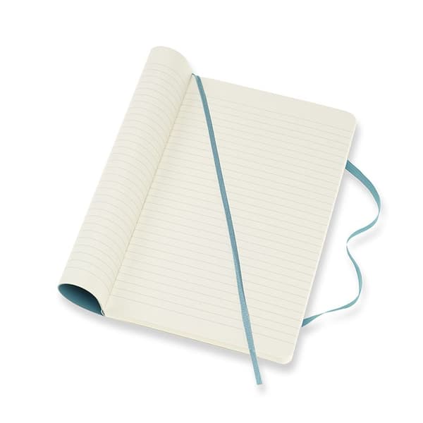 Anteckningsbok Classic Soft Linjerad Large Reef Blue Moleskine