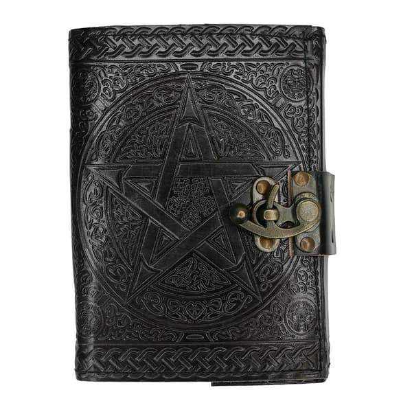 Something Different Pentagram Leather Journal Black One Size