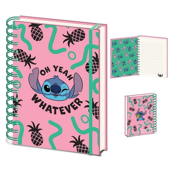 Lilo & Stitch Du er min yndlingsbog Pink/Green/Black A5
