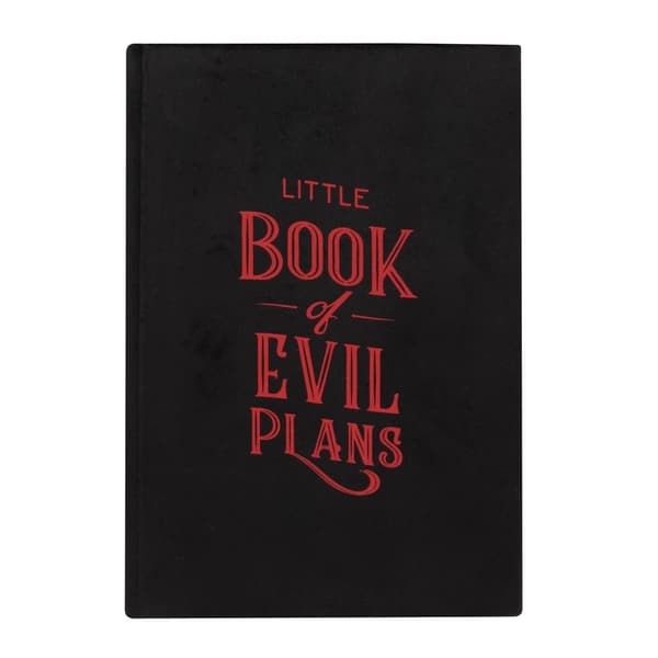 Something Different Lille bog med onde planer Velvet A5 notesbog Black One Size