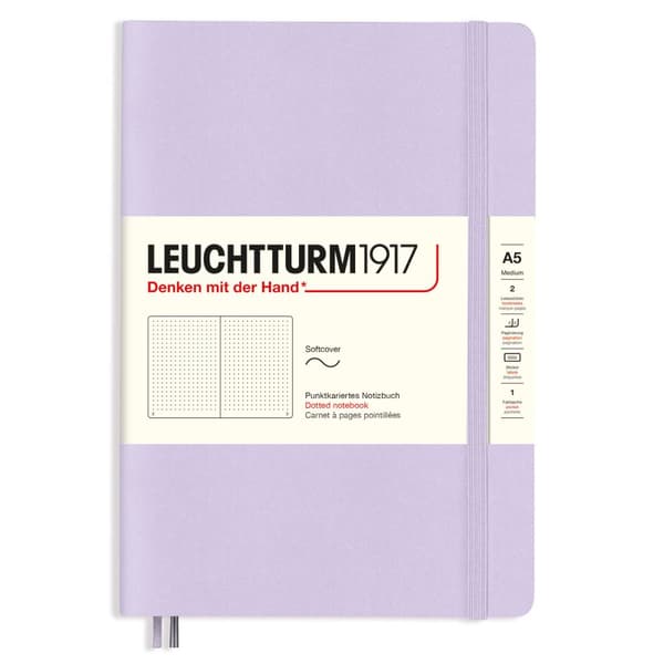 Notatbok A5 Myk Prikket Fiol Leuchtturm1917
