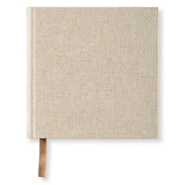 Anteckningsbok 185 x 185 Olinjerad Rough Linen Paperstyle