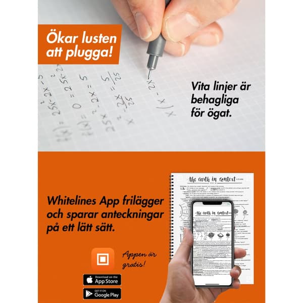 Whitelines Revelations Anteckningsblock A5 Rutad