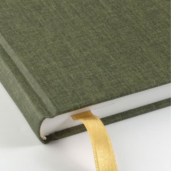 Hyttebok 185 x 185 Khaki Green Paperstyle