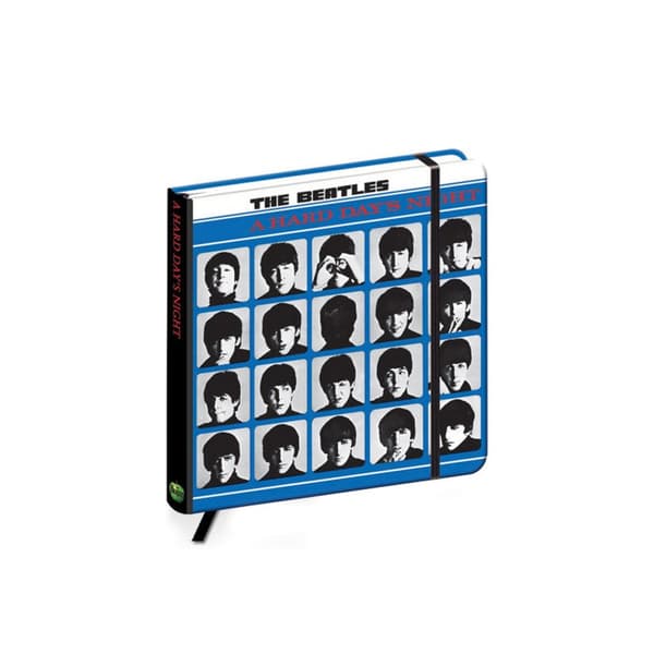 The Beatles En hård dags natt inbunden anteckningsbok Blue/Black/White One Size