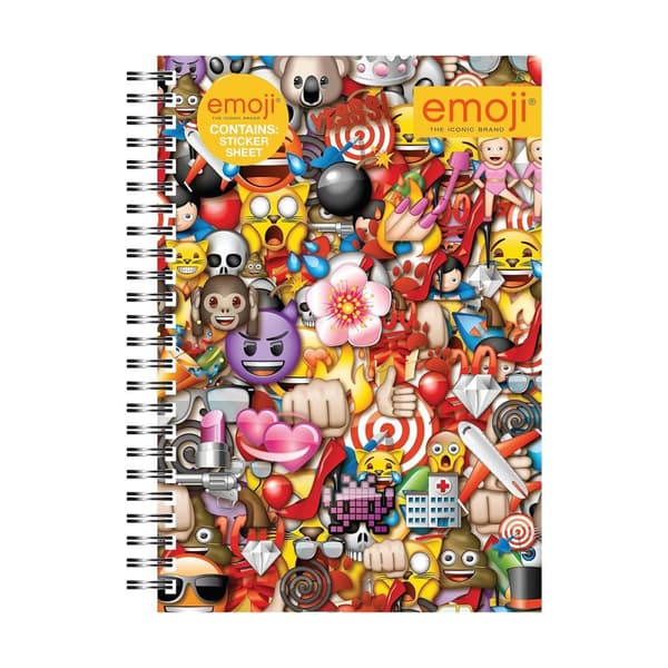 Emoji Ikoner A5 Anteckningsbok Multicoloured One Size