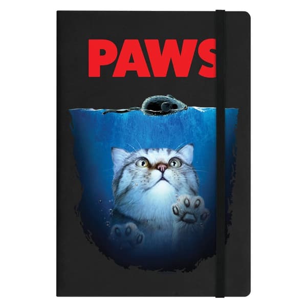 Grindstore Paws Hardback A5 Notebook Black 21cm x 14cm