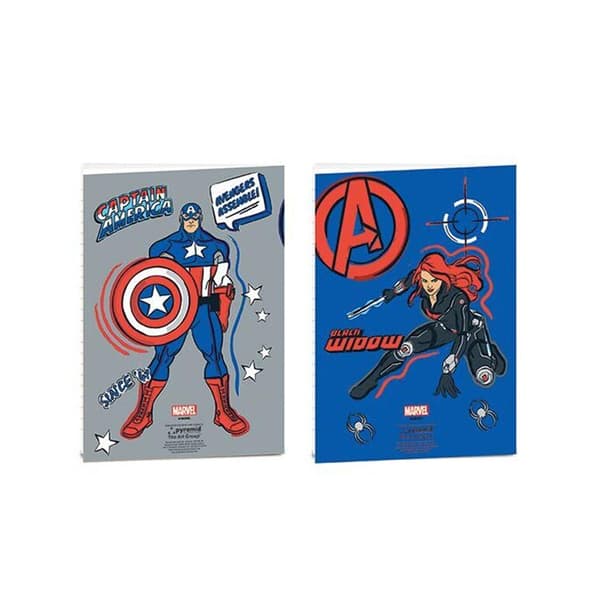 Avenger Hero Club A5 Notebook (Pack of 2) Multicoloured One Size