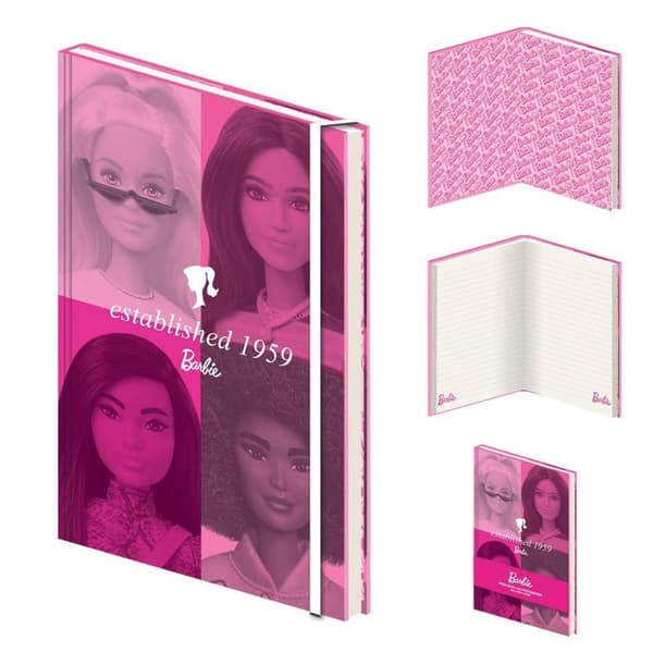 Barbie Established 1959 A5 Composition Notebook Pink/Purple One Size