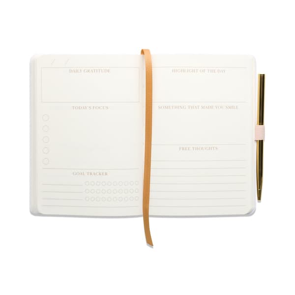 Notatbok Takknemlighet Oransje med Inspirasjon, 196 sider, Designworks