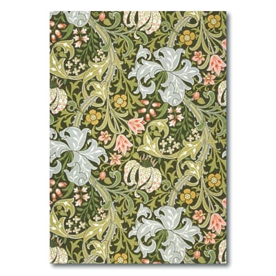 Skrivbok A5 William Morris Golden Lily Linjerad 96 sidor