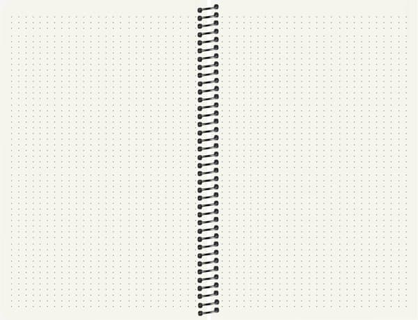Anteckningsbok A5 DotNotes, spiralbunden, Burde