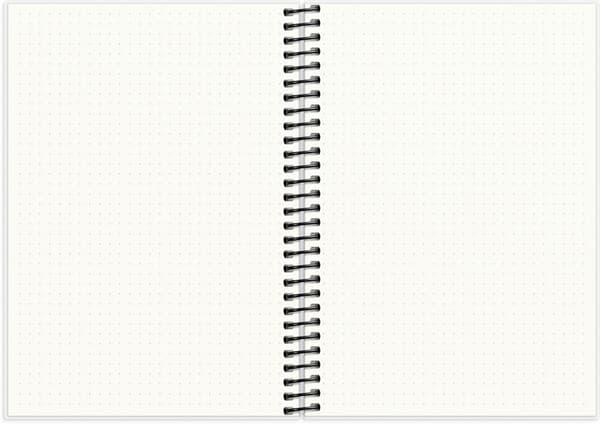 Anteckningsbok A5 DotNotes, spiralbunden, Burde