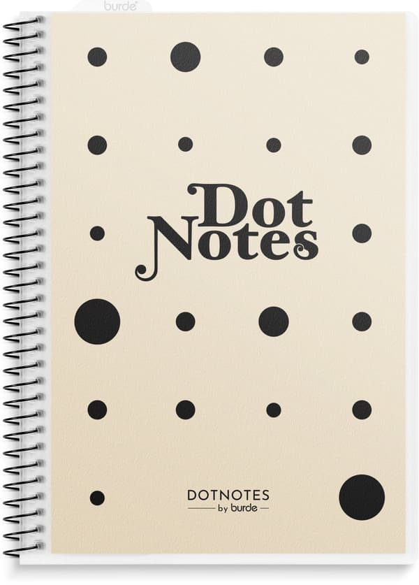 Notatbok A5 DotNotes, spiralbundet, Burde