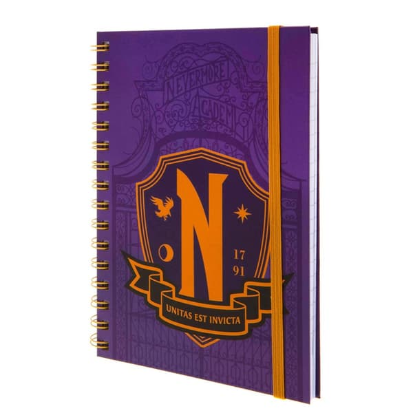Wednesday A5 notesbog Purple/Yellow One Size