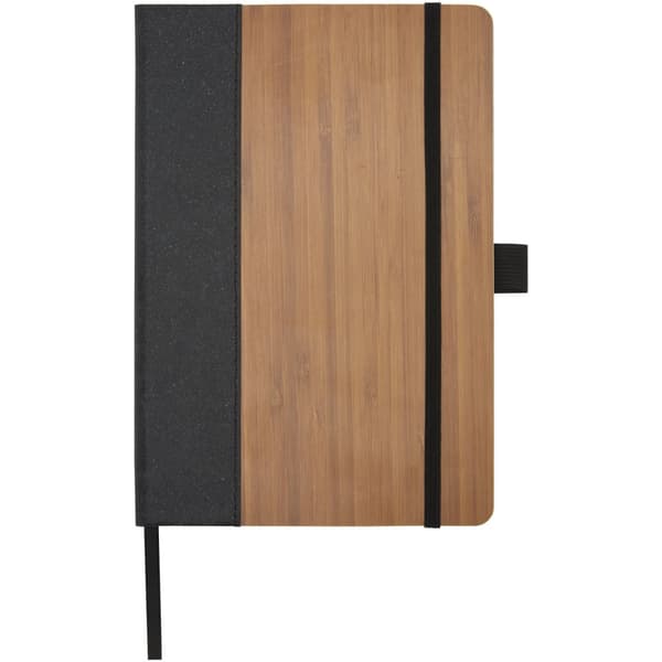 A5-anteckningsbok i läder Solid Black/Natural One Size