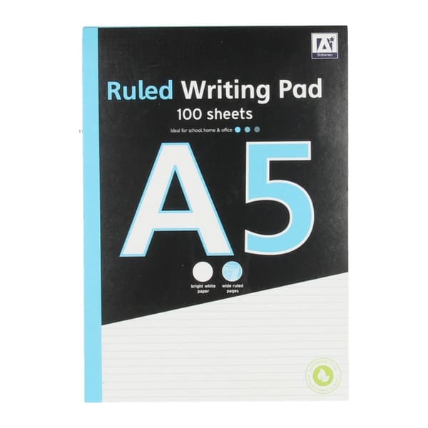 Anker Ruled A5 Notepad White/Blue/Black One Size