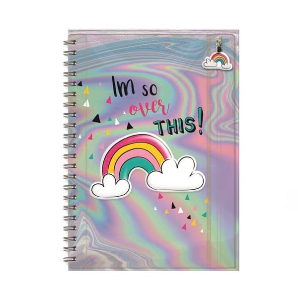 IG Design Im So Over This Rainbow A5 Notebook Multicoloured One Size