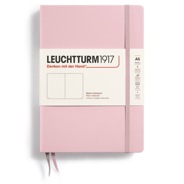 Anteckningsbok A5 Hard Olinjerad Powder Leuchtturm1917