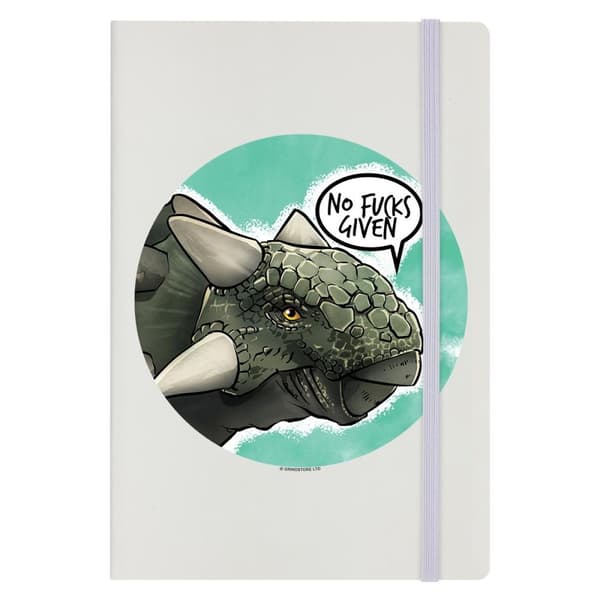 Cute But Abusive No Fucks Given Hard Cover A5 Notebook Cream One Size
