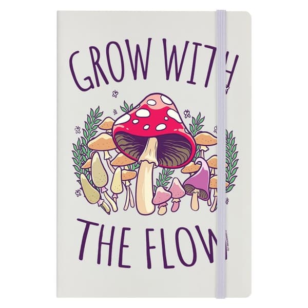 Grindstore Grow With The Flow Hard Cover A5 Notebook Cream One Size