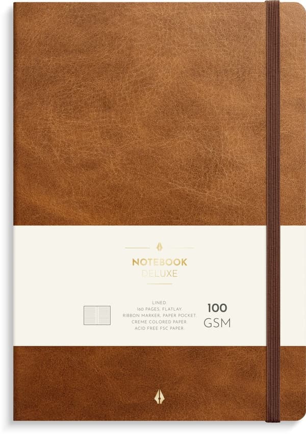 Anteckningsbok B5 Brown Deluxe Linjerad Burde