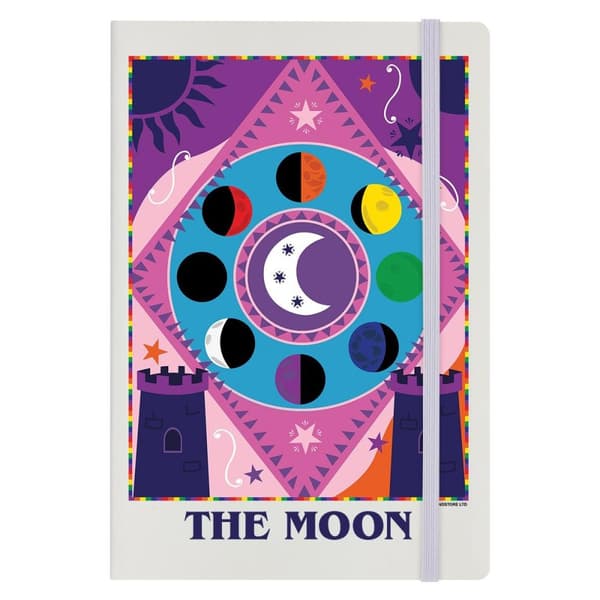 Deadly Tarot The Moon Hardback A5 Notebook Cream/Multicoloured One Size