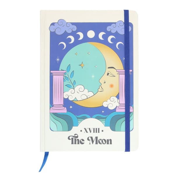 Something Different Celestial The Moon A5 Notebook Blue/Yellow/Green One Size