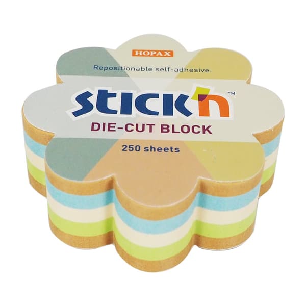 Notiskub Blomma Återvunnet 67x67 mm Stick'n