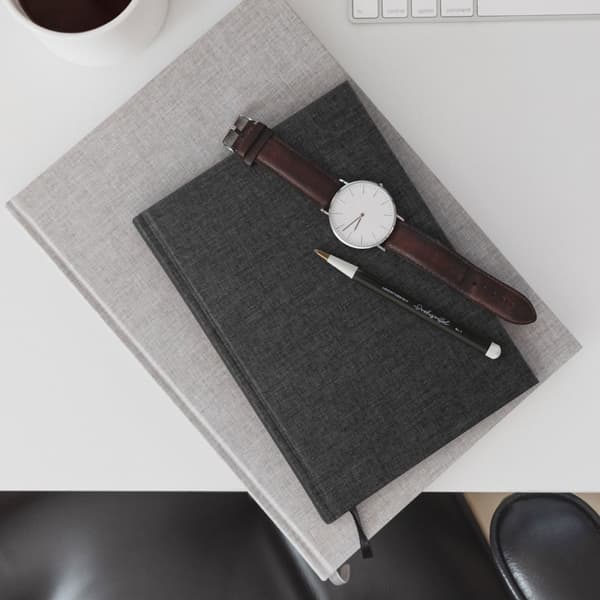 Notatbok A5 Slim Linjert Gjennomsiktig Svart Paperstyle