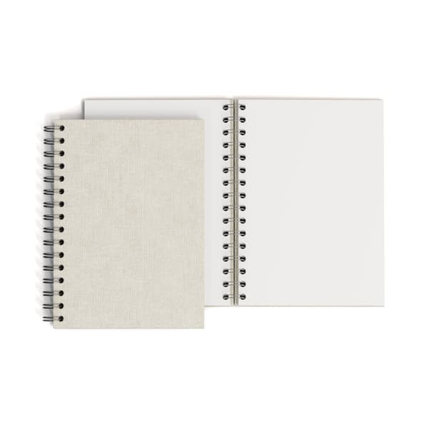 Anteckningsbok A5 Olinjerad Linen 90 Blad Bigso Box of Sweden