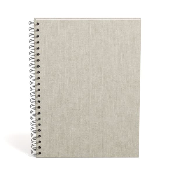 Anteckningsbok A4 Olinjerad Linen 90 Blad Bigso Box of Sweden