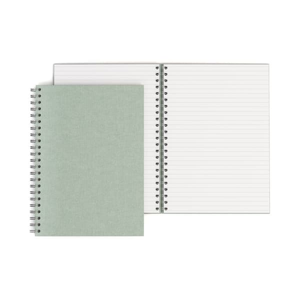 Anteckningsbok A4 Linjerad Soft Teal 90 Blad Bigso Box of Sweden